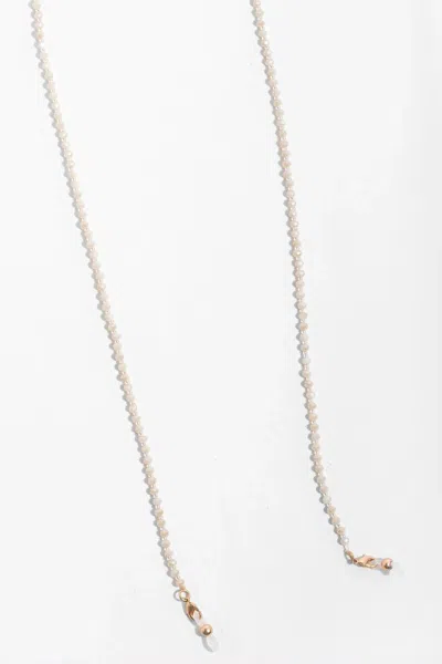 Saachi Women's Grey Crystal Eyeglass Mask Chain In Gold