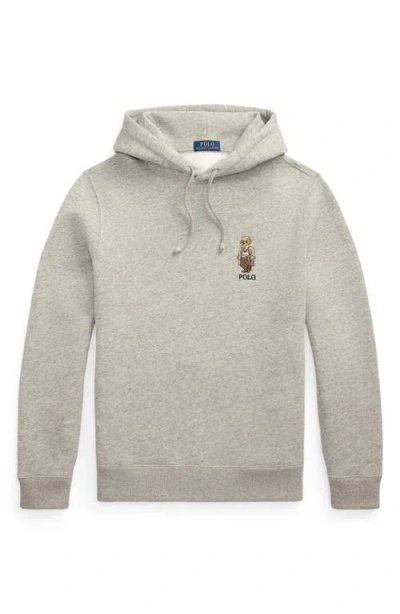 Polo Ralph Lauren Gray Polo Bear Hoodie In Gray