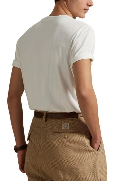 Polo Ralph Lauren White Polo Bear T-shirt Custom Slim-fit In White