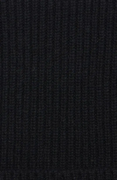 Acne Studios Womens Black Ribbed Brand-patch Wool-blend Beanie In Black