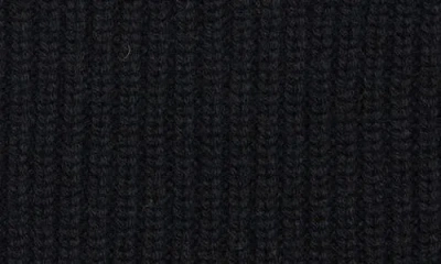 Acne Studios Womens Black Ribbed Brand-patch Wool-blend Beanie In Black