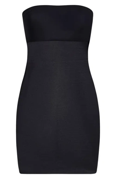 Commando Featherlight Strapless Shaper Slip In Black