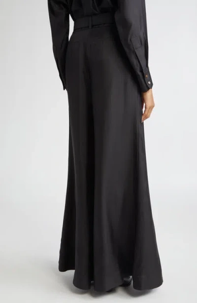 Zimmermann Pantalone A Zampa Hypnotic In Misto Lana Nera Donna In Black