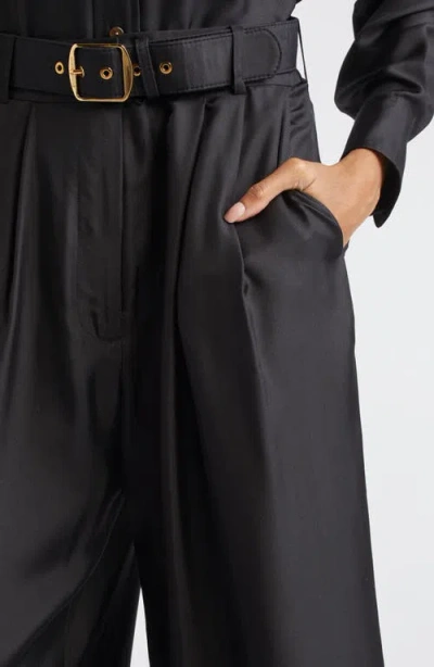 Zimmermann Pantalone A Zampa Hypnotic In Misto Lana Nera Donna In Black