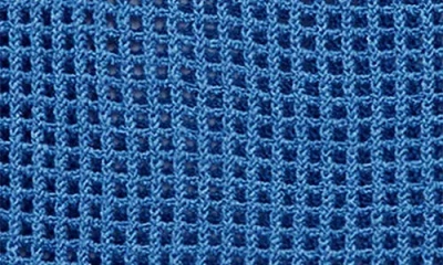 Mango Open Stitch Crop Tank In Blue