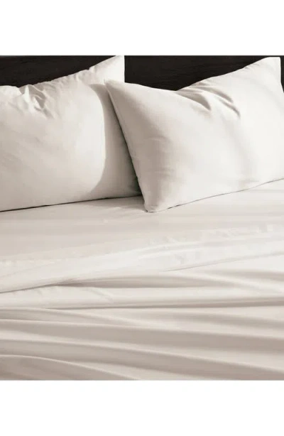 Dkny 425 Thread Count Sateen Sheet Set In White