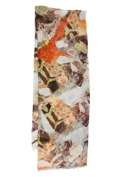 Saachi Women's Forest Clay Abstract Scarf In Multi