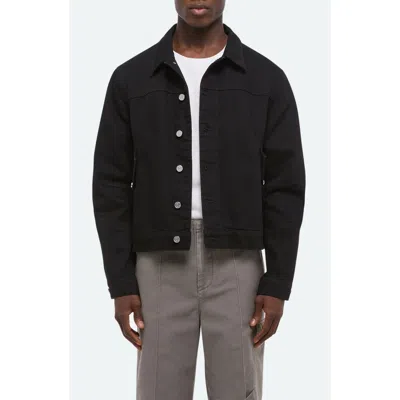 Helmut Lang Apex Denim Trucker Jacket In Black