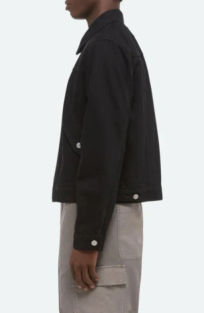 Helmut Lang Apex Denim Trucker Jacket In Black