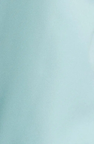 Mavrans Crochet Trim Short Sleeve Performance Button-up Shirt In Blue