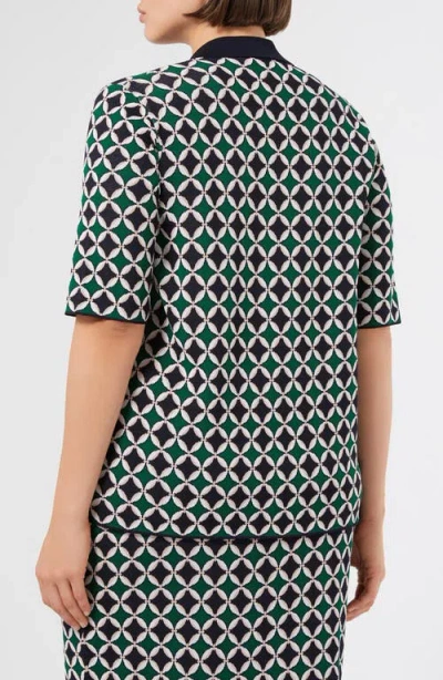 Marina Rinaldi 1a Uscita Cimone Polo Sweater In Blue