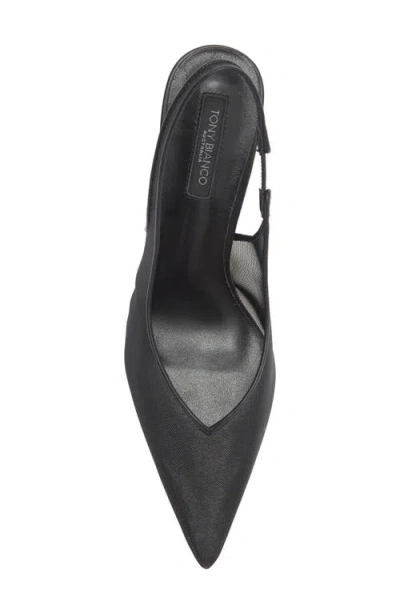 Tony Bianco Breeze Slingback Pointed Toe Pump In Black