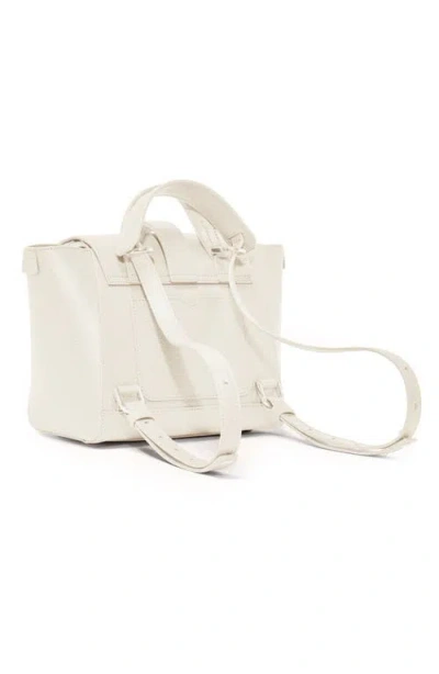 Senreve Mini Maestra Pebbled Leather 4-way Convertible Handbag In White