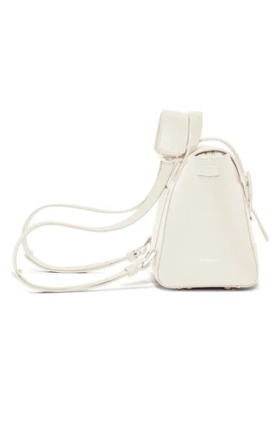 Senreve Mini Maestra Pebbled Leather 4-way Convertible Handbag In White