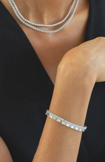 Bearfruit Jewelry Sterling Silver Beatrice Tennis Bracelet In Silver