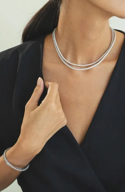 Bearfruit Jewelry Sterling Silver Beatrice Tennis Bracelet In Silver