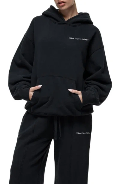 Good For Nothing Scribble Black Pullover Hoodie In Multi