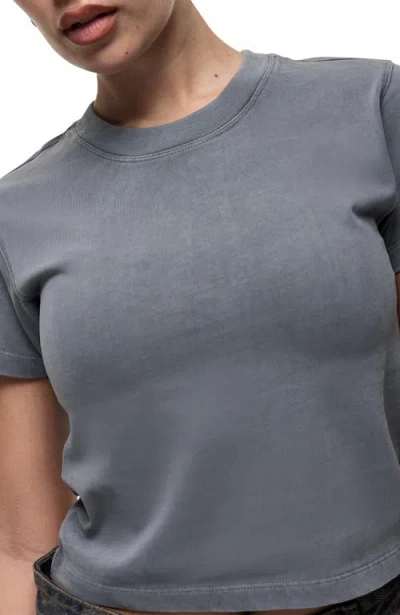 Good For Nothing Scribble Grey Baby Tee In Gray