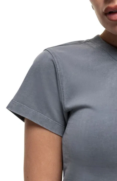 Good For Nothing Scribble Grey Baby Tee In Gray