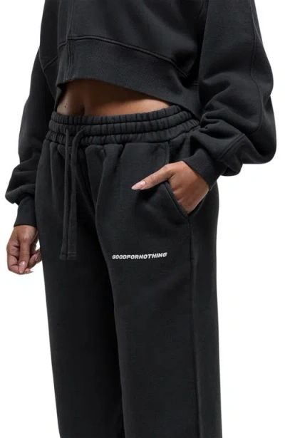 Good For Nothing Scribble Black Relaxed Joggers In Black