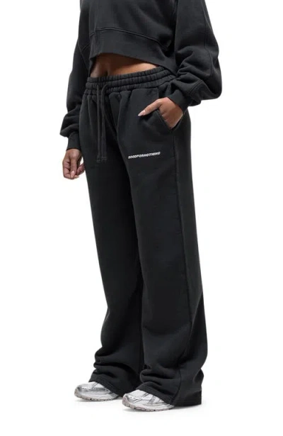 Good For Nothing Scribble Black Relaxed Joggers In Black