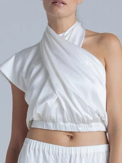 Alas Danielle Silk Blouse In White