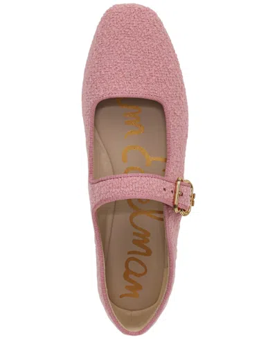 Sam Edelman Women's Michaela Buckled Mary Jane Flats In Pink