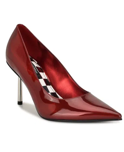 Nine West Women's Deonne Pointy Toe Stiletto Pumps In Red