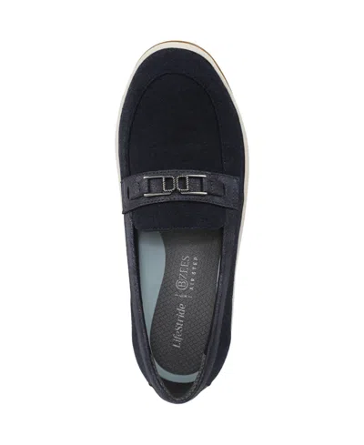 Lifestride Women's Daydream Washable Round Toe Loafers In Black
