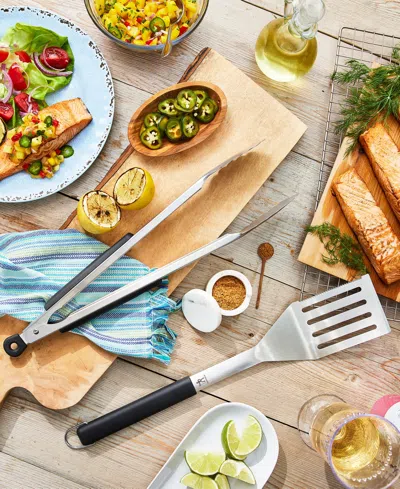 Henckels Bbq 4-pc Stainless Steel Grill Tool Set In Silver