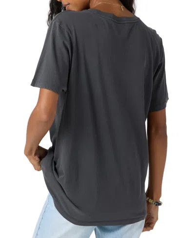 O'neill Juniors' Botanic Blossom Graphic Cotton T-shirt In Gray