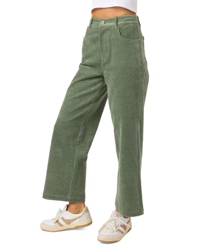 O'neill Juniors' Langford Corduroy Mid-rise Pants In Green
