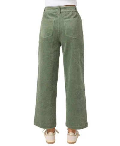 O'neill Juniors' Langford Corduroy Mid-rise Pants In Green