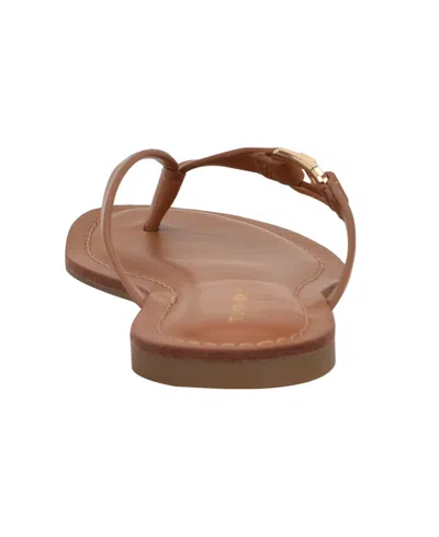 Tommy Hilfiger Liande Thong Sandal In Brown