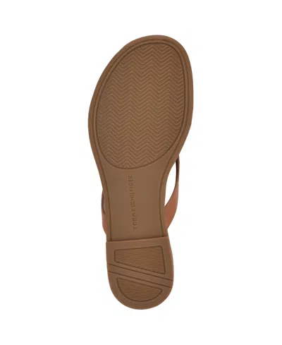 Tommy Hilfiger Liande Thong Sandal In Brown