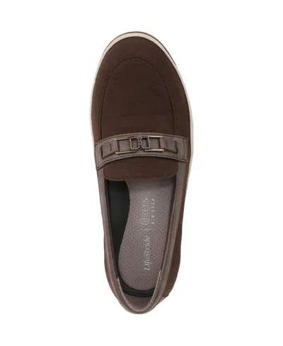 Lifestride Women's Daydream Washable Round Toe Loafers In Brown