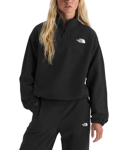 The North Face Black Lightrange Sunriser ¼-zip Jacket In Black