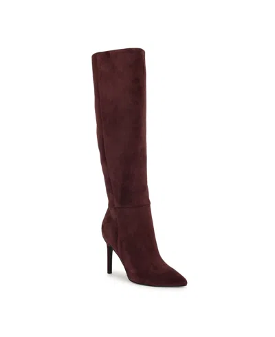 Nine West Women's Richy Tall Stiletto Boots In Brown