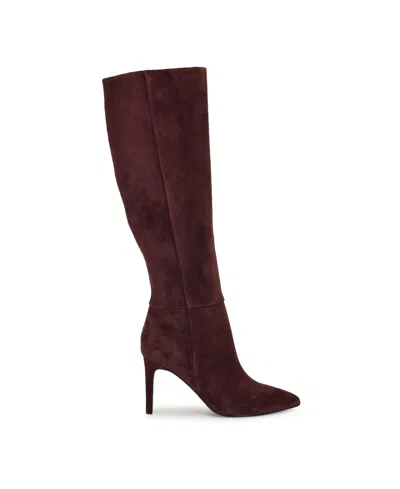 Nine West Women's Richy Tall Stiletto Boots In Brown