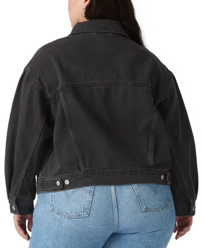 Levi's Plus Size '90s Cotton Denim Trucker Jacket In Black