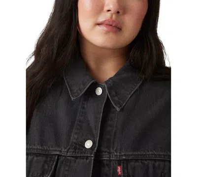 Levi's Plus Size '90s Cotton Denim Trucker Jacket In Black
