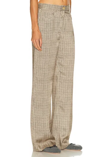 Acne Studios Poltana Fluid Check Pant In Gold