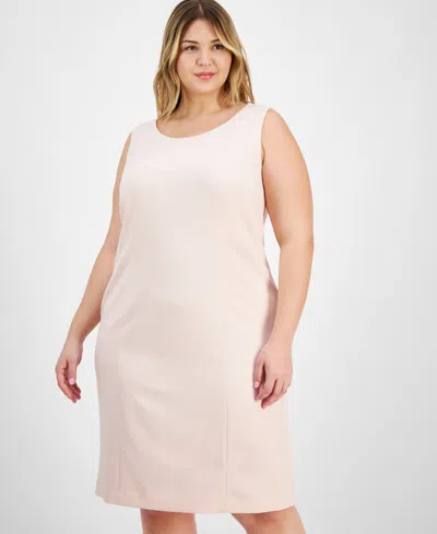 Le Suit Plus Size Elongated Blazer Dress Suit Set In Pink