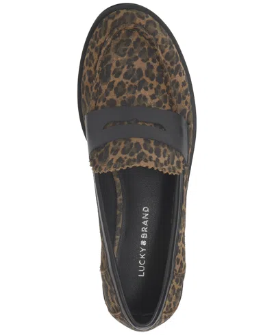Lucky Brand Women's Floriss Tailored Penny Loafers In Black