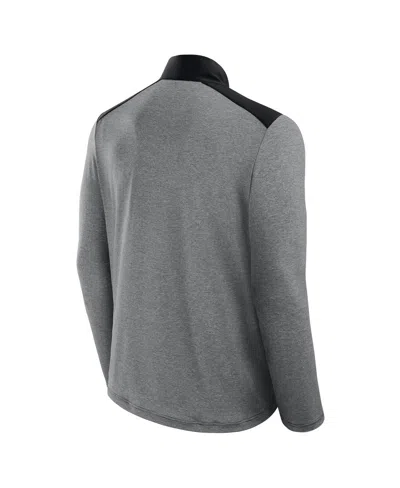 Fanatics Men's And Women's Black/heather Gray Chicago Bears Front Office Tonal Full-zip Jacket