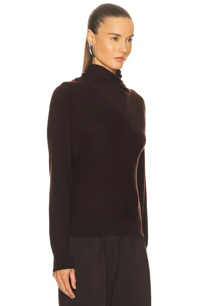 Tom Ford Cashmere Wrap Collar Sweater In Black