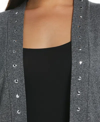 Rafaella Plus Size Open Front Cardigan Sweater In Multi