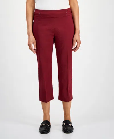 Jm Collection Petite Rivet-detail Capri Pants, Created For Macy's In Multi
