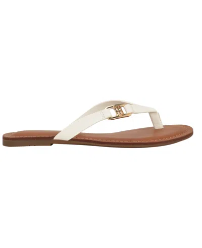 Tommy Hilfiger Liande Thong Sandal In White