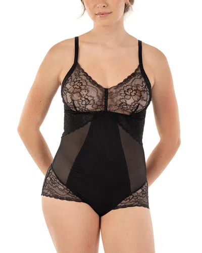 Body Beautiful Power Mesh Bodysuit Shaper In Black